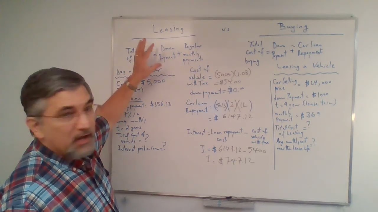 Chapter 9 -Personal Finance: Lease/Buy Total Cost Sec.4B |MBF3C1-Foundations for College Mathematics