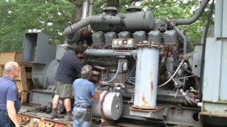 800KW 12 CYLINDER WAUKESHA DIESEL GENERATOR START UP