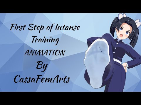Step Master Animation 💙🦶🏻First Step Of Intense Training🦶🏻💙 (Animation by cassafemArts) - YouTube