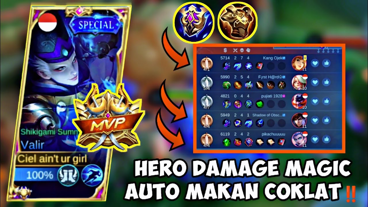 MENDING BAN VALIR KALO GAK MAU GINI | VALIR SEMI TANK BUILD GAMEPLAY MOBILE LEGENDS.