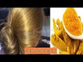 Turmeric tincture for natural golden blond hair lovers👍 canal worl with lamia