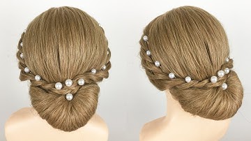 Hướng Dẫn Làm Tóc 2019 | Kiểu Búi Tóc Thấp Dự Tiệc Dễ Dàng Từng Bước | Bridal Hairstyles Tutorial
