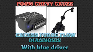 po496 chevy cruze high purge flow  diagnosis and repair
