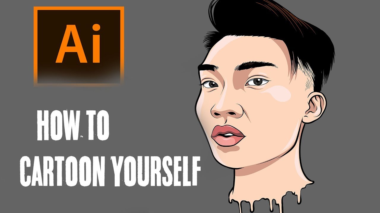 How To Cartoon Yourself  Step By Step RiceGum Tutorial 