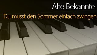 Alte Bekannte: Du musst den Sommer einfach zwingen | Piano Cover