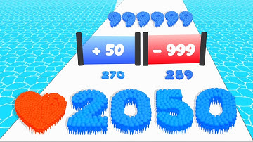 CROWD NUMBER RUN 3D - Level Up Numbers + Count  Master New Update (Math Games Number Master)