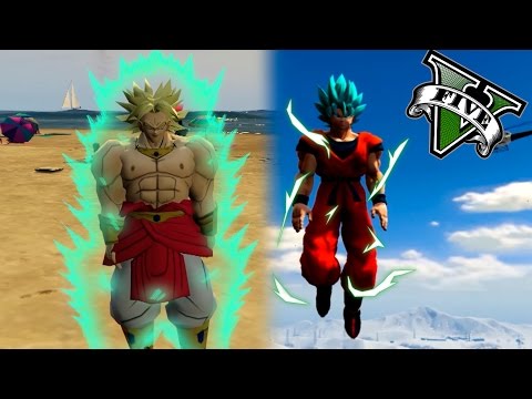 GOKU VS BROLY LA BATALLA LEGENDARIA! | GTA 5 PC MOD DRAGON BALL