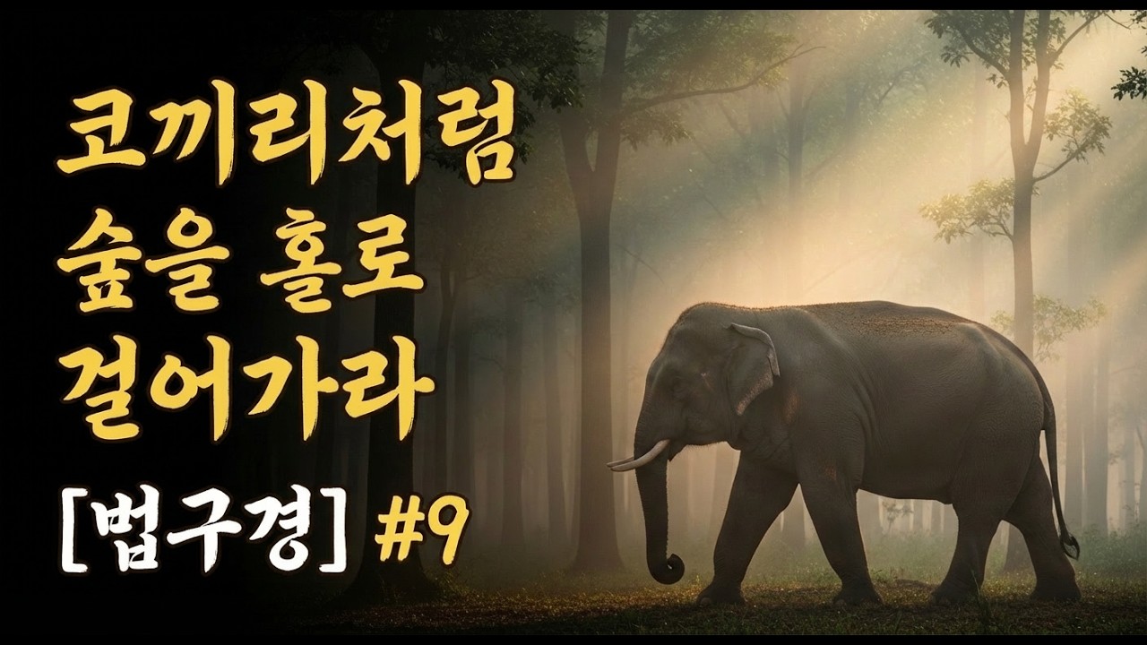 법구경 9강  혼자라는 두려움에서 벗어나는 법 |법구경으로 읽는 고독의 지혜 | 부처님말씀 | 마음챙김  | 고독 |법정스님 |불교설화