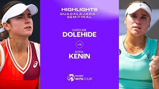Caroline Dolehide vs. Sofia Kenin | 2023 Guadalajara Semifinal | WTA Match Highlights