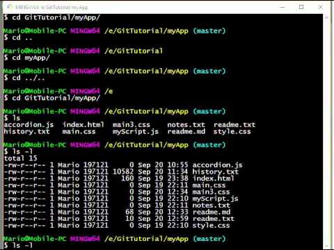 Git Bash, Bash Basics - YouTube