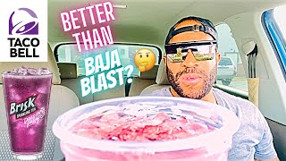 TACO BELL BRISK SPARKLING DRAGON PARADISE TEA DRINK REVIEW!