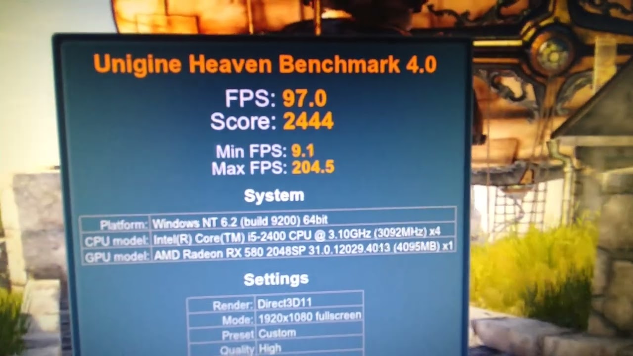 Unigine Heaven Benchmark 4 0 I5 2400 RX580 YouTube Unigine Heaven Benchmark 4 0 I5 2400 RX580 YouTube
