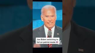 The time Joe Biden went full patriot. “We own the finish line” #joebiden #politics #biden #america