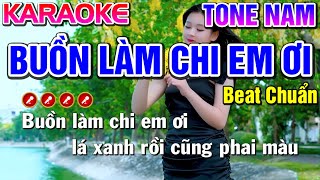 Buồn Làm Chi Em Ơi Karaoke Tone Nam [ Cha Cha VIP ] - Tình Trần Organ