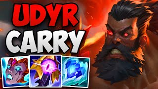 UDYR MAIN DOMINATING HIGH CHALLENGER! | CHALLENGER UDYR JUNGLE GAMEPLAY | Patch 14.1 S14