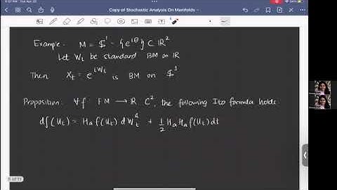 Math 545 Projects: Stochastic Analysis on Manifolds