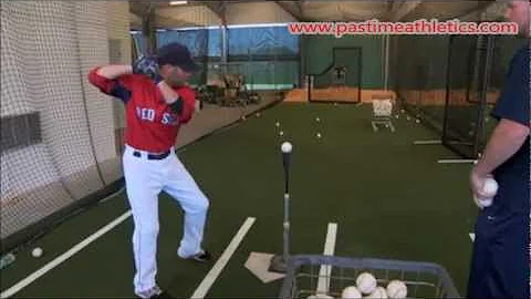 Dustin Pedroia Hitting Off Tee Drill Mechanics - B...