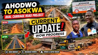 #wow Today at Ahodwo roundabout to Asokwa Interchange Dual Carriage Road Project_The Current update 