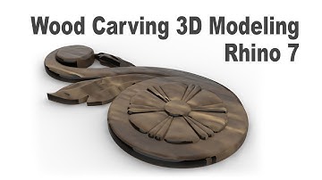 Wood Carving Pattern-Jewelry CAD Design Tutorial 3D Modeling with Rhino 3D #178