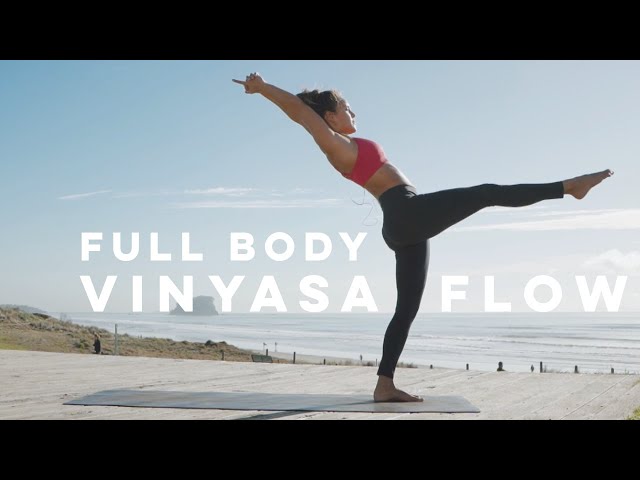 FULL BODY VINYASA FLOW BY THE BEACH with ABSMO - 2020 class=
