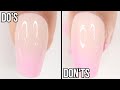 DOs & DONT's: Ombré nails with gel polish | how to ombré using gel polish (part 1)