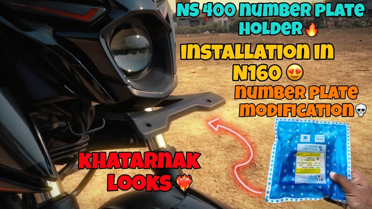 #ns400z || Front Number Plate Holder In N160 || Modification || keshari ji vlogs || #youtubefeed