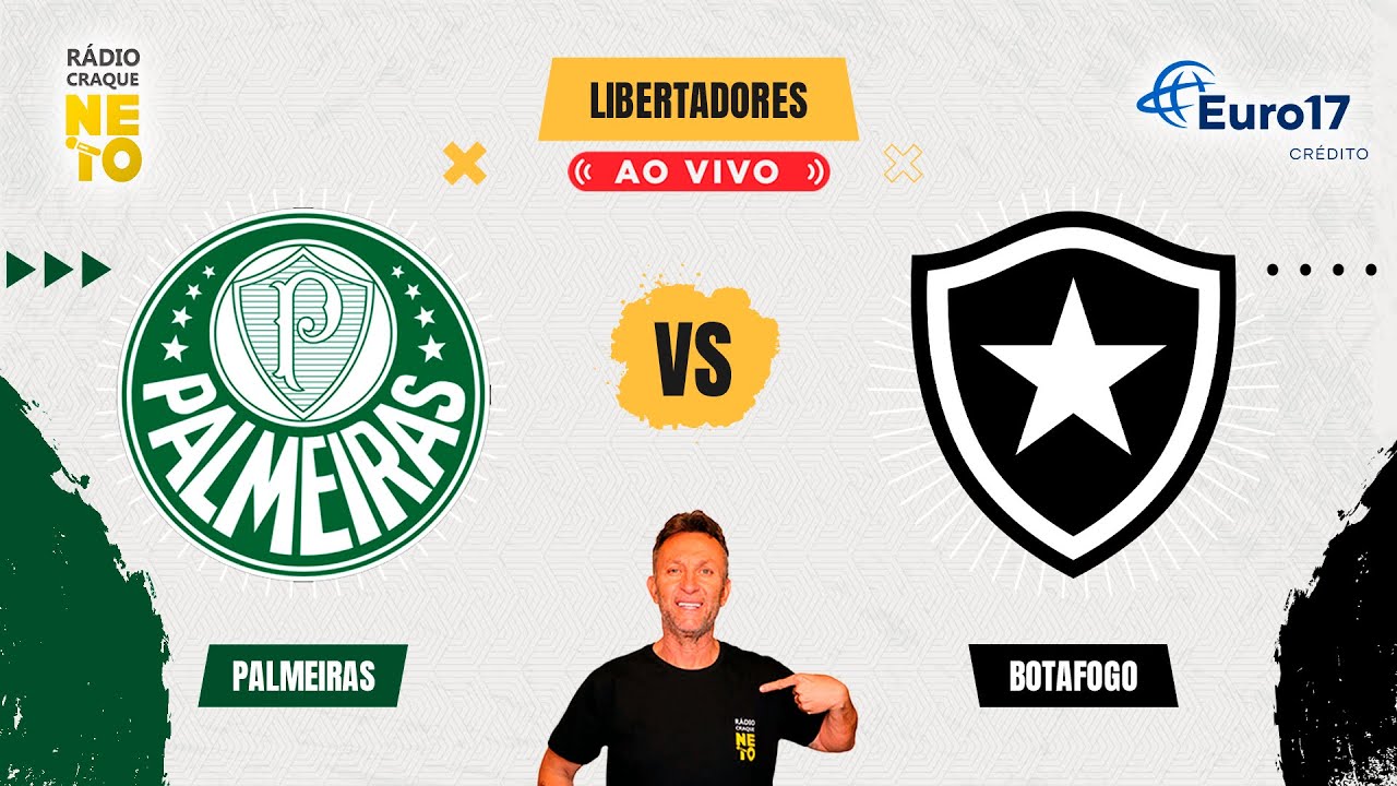 Palmeiras x Botafogo | AO VIVO | Copa Libertadores 2024 | Rádio Craque ...