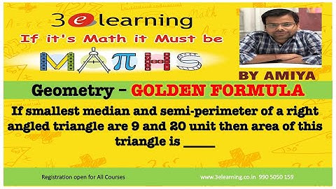 Geometry Golden Formula : A 5 Seconds Question   MUST FOR ALL
