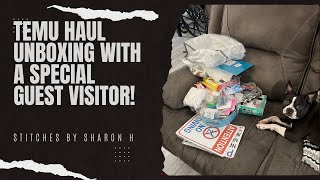 Temu Haul Unboxing and Special Guest!  Clothes, travel & kitchen gadgets, beauty/hair care & pool!