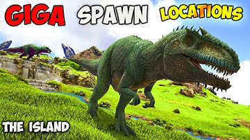ARK The ISLAND | BESTE GIGA Spawn LOCATIES