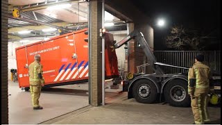 [Container Wissel] Brandweer Monster - TS7330 HA6780 met spoed naar en vanaf kazerne