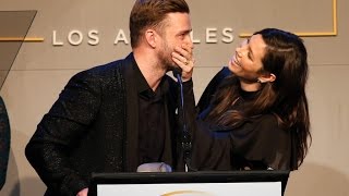 Jessica Biel and Justin Timberlake Accept the GLSEN Inspiration Award