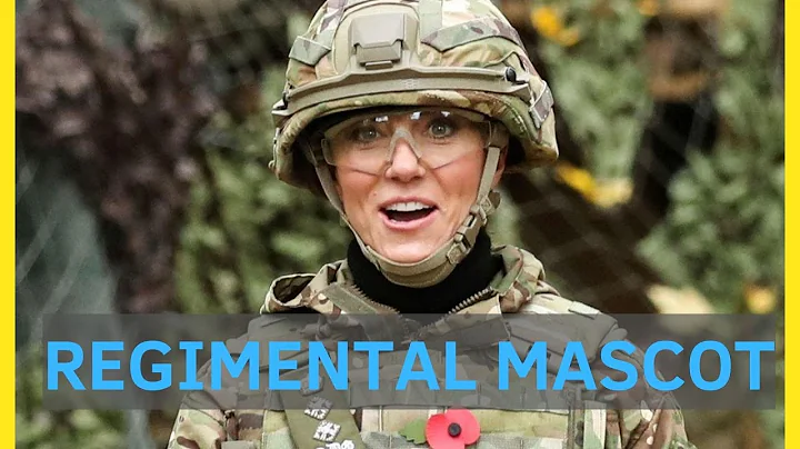 Princess Catherine promotes the rank of unusual soldier "Longface" at Robertson Barracks in Norfolk