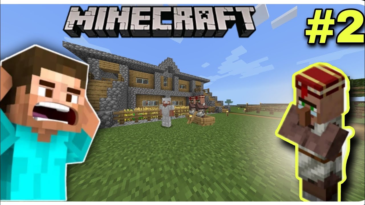 I transfer villagers in my house. Minecraft pe survival series ep 2 ...