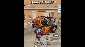 Fastest 1 V 3 Clutch 🔥| PUBG Mobile | Don