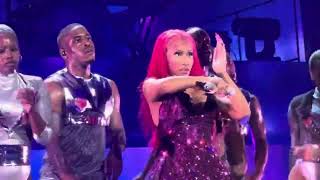 Nicki Minaj performs Beep Beep with 50 Cent on The Pink Friday 2 Tour in New York, NY on 3/30/24.