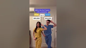 DOCTOR vs. NURSE: $ OVER 5 YEARS #shorts