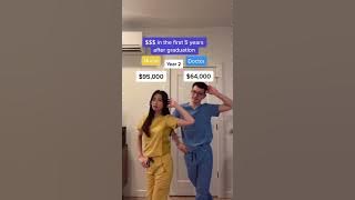 DOCTOR vs. NURSE: $ OVER 5 YEARS #shorts