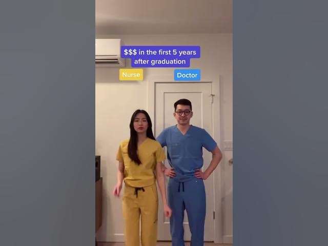 DOCTOR vs. NURSE: $ OVER 5 YEARS #shorts