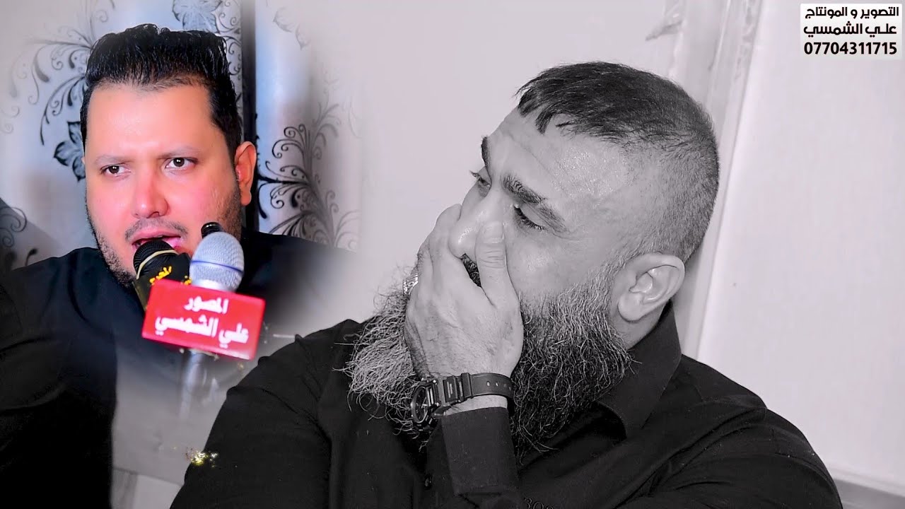 شهيد الحشىد الشعبى المجاهد محسن فالح مغامس الدراجي بحضور قادة الحشىد.  الناعي ملا علي الدراجي