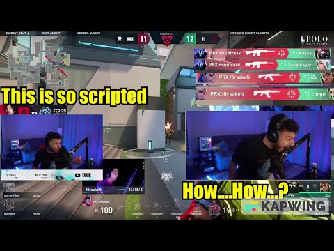 Tarik Reacts to PRX Forsaken Insane 2k to make it 12-12 against T1