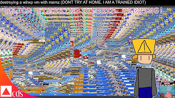 (FLASHING LIGHTS WARNING) destroying a virtual machine (for science) using the memz virus