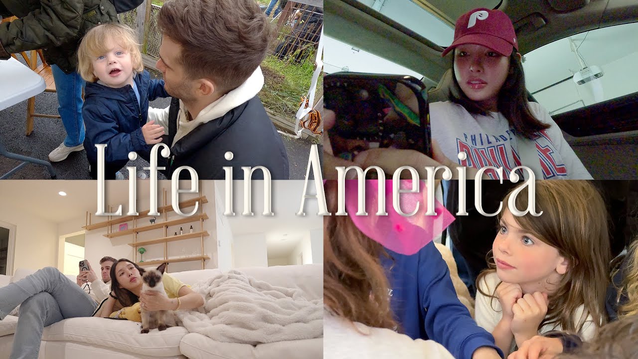 이런 게 진짜 미국식 생일파티?! 테시의 일곱 번째 생일🎉 | 아웃도어 가구 사러 아울렛 | 로컬도 무서워하는 필라델피아의 새벽😨 | 차원이 다른 미국 항공사의 8시간 딜레이