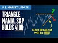 Triangle Mania! S&amp;P Holds at 4100 ... Breakout Coming! | S&amp;P500 VIX Elliott Wave U.S. Market Update