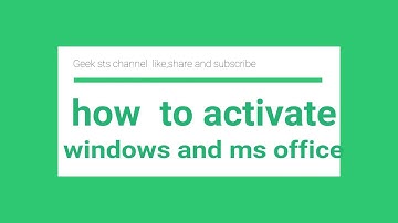 How to activate ms office all versions