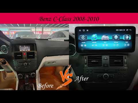 Belsee install Review Android CarPlay Head Unit 12.5" screen Mercedes-Benz C-Class W204 W205 GLC