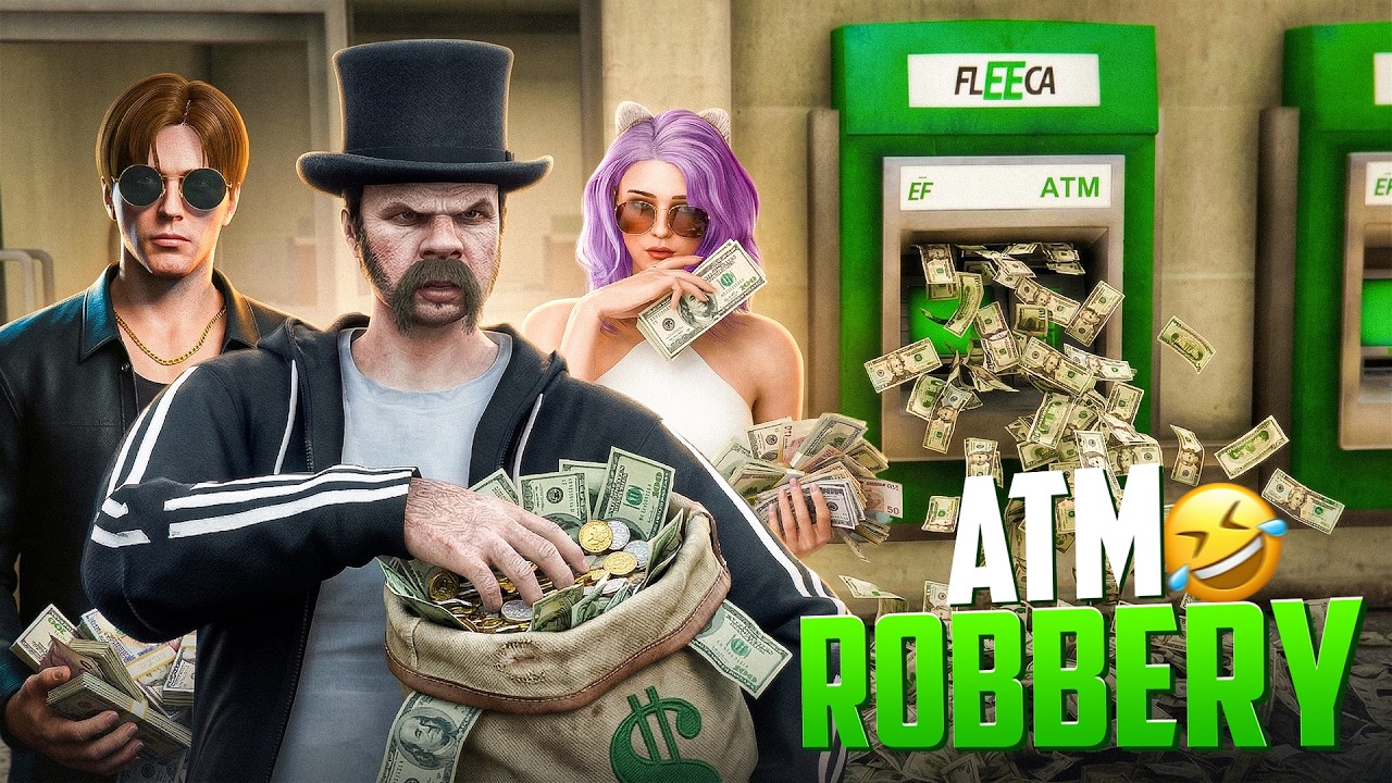 GTA 5 Funny Moments 🤣 | ATM Loot Gone Wrong with Rampal Tiwari