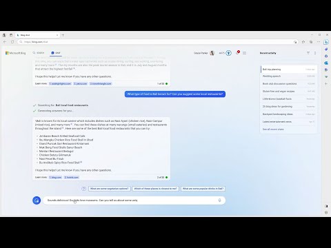 New Bing Features | Chat History