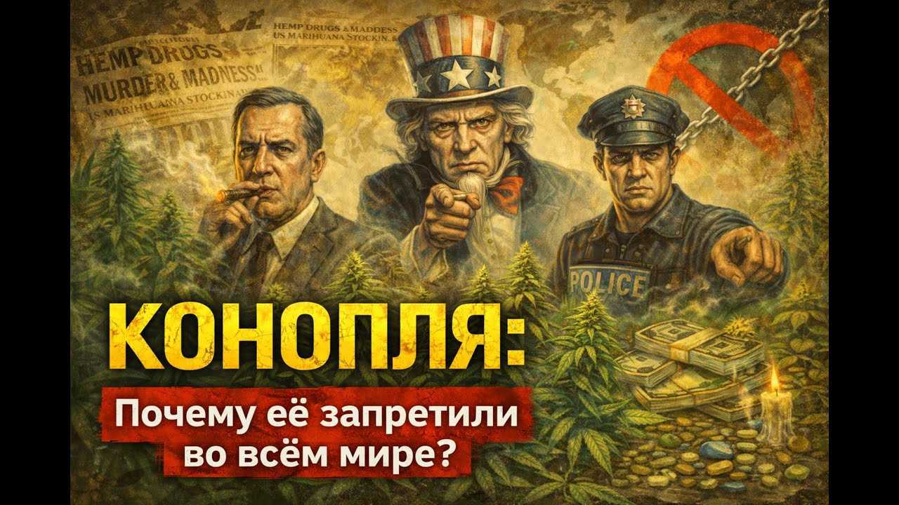 КОНОПЛЯ: Почему её запретили во всем мире? | От нейлона DuPont до препарата Epidiolex