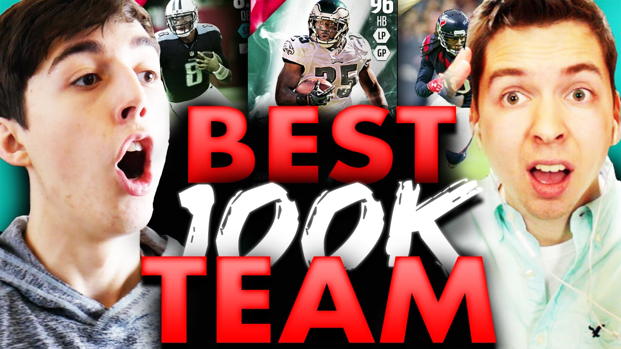 ЛУЧШАЯ КОМАНДА 100К ВСЕХ ВРЕМЕН! MADDEN 16 SQUAD BUILDER VS TDPRESENTS